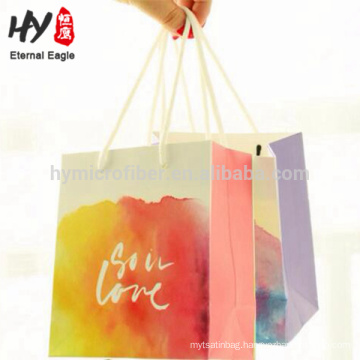 Eco friendly creative trademark printing paper bag wholesale